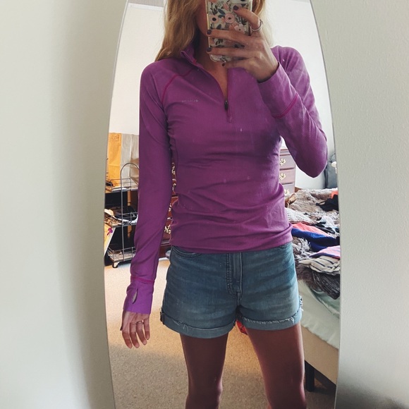 Columbia Tops - Purple Columbia Omniheat Quarter Zip